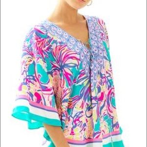 Lilly Pulitzer Agate Green Safari Sighted Caftan